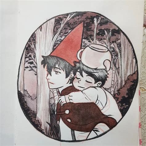 Ilustración de Greg y Wirt interactuando con criaturas fantásticas