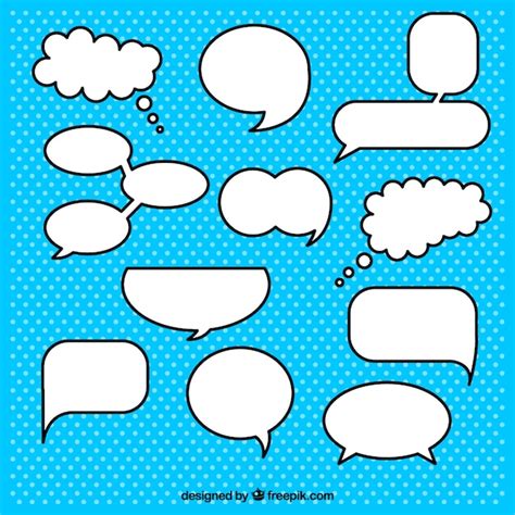 Ilustración de viñetas y bocadillos de diálogo en un cómic