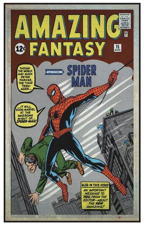 Portadas de Amazing Fantasy #15 y Amazing Spider-Man #33