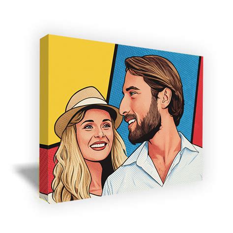 Ejemplo de un retrato estilo Pop Art cómic.