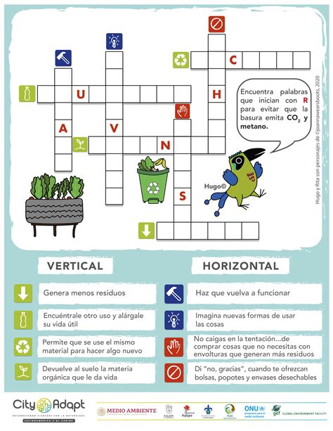 Ilustración de un crucigrama con la palabra 