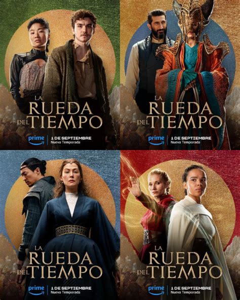 Ilustración de los personajes principales de La Rueda del Tiempo