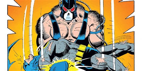 Ilustración de Bane rompiendo la espalda de Batman