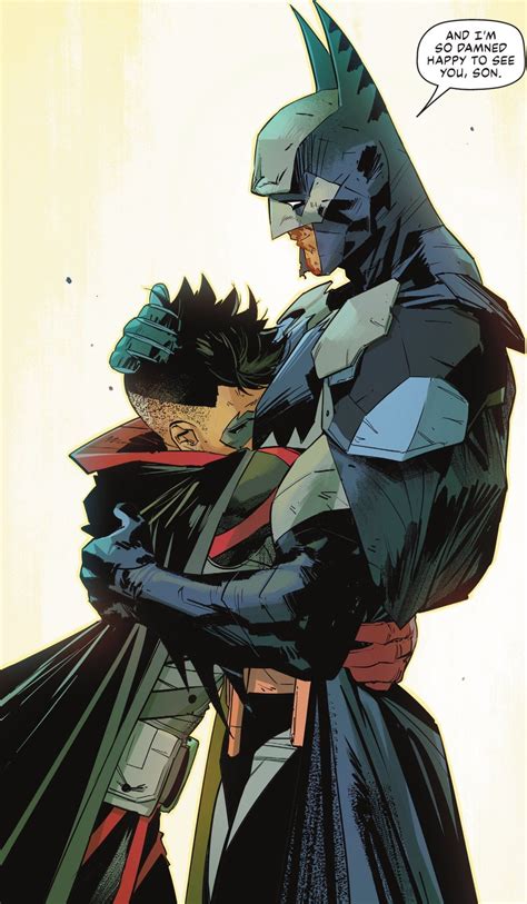 Ilustración de Batman y Damian Wayne