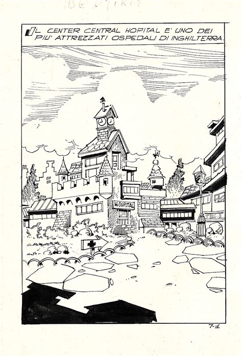 Ilustración cómica de Raoul Buzzelli