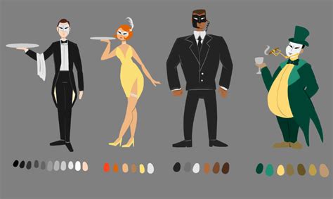 Arte conceptual de los personajes de Battle Chasers