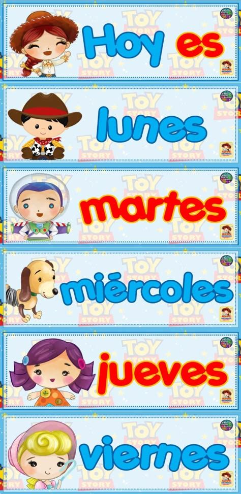 calendario con emoticonos divertidos para cada día de la semana