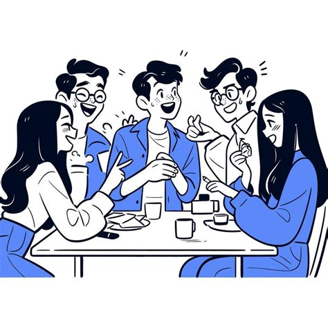 ilustración de dos amigas compartiendo un café y riendo