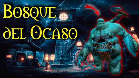 Ilustración de Villa Oscura en el Bosque del Ocaso