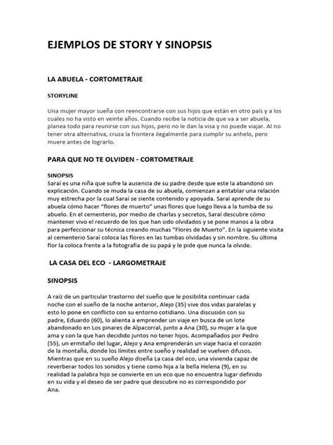 Ejemplo de sinopsis de novela gráfica KMM