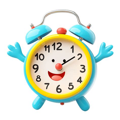 Ilustración de un reloj con cara sonriente