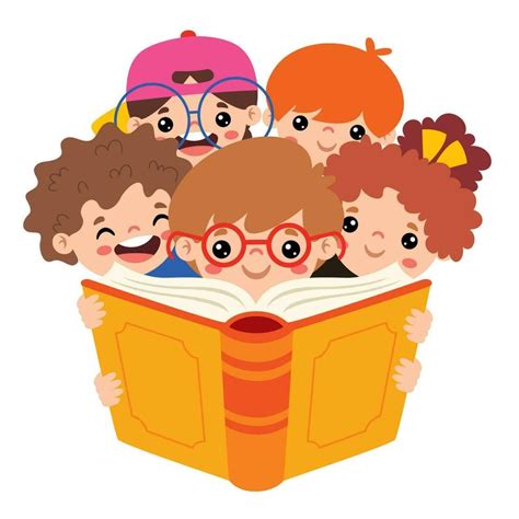 Ilustración de niños leyendo cómics de superhéroes