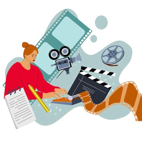 Ilustración de un guionista trabajando en un cómic