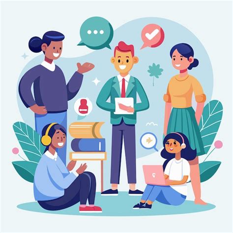 Ilustración de una persona invisible interactuando con otras