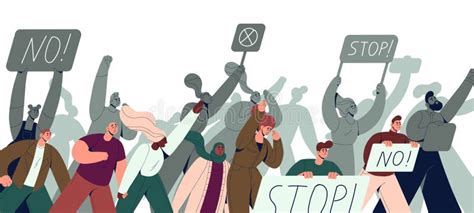 Ilustración representando la manifestación de las víctimas del metro