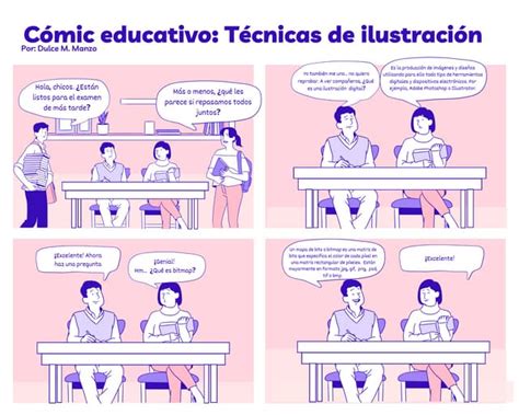 Ilustración de cómic educativo