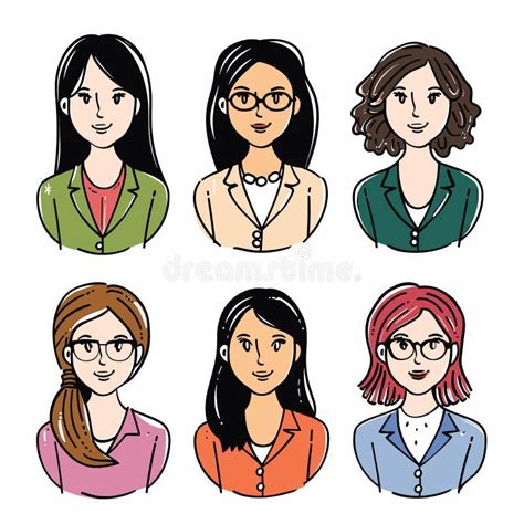 Ilustración de varios personajes femeninos de cómic