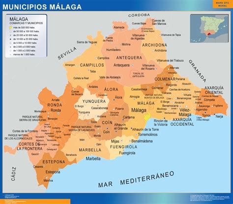 Mapa de Málaga con la ubicación del FYCMA