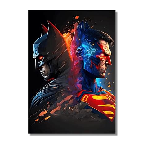 Ilustración de Batman y Superman