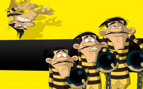 Ilustración de Rantamplán con los hermanos Dalton