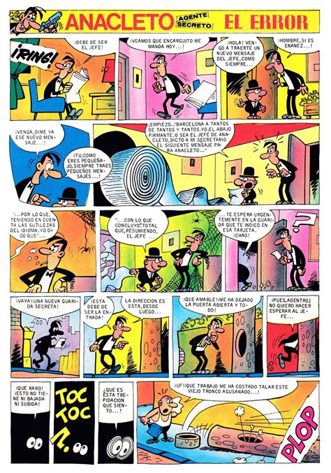 Viñeta cómica de Anacleto y su jefe
