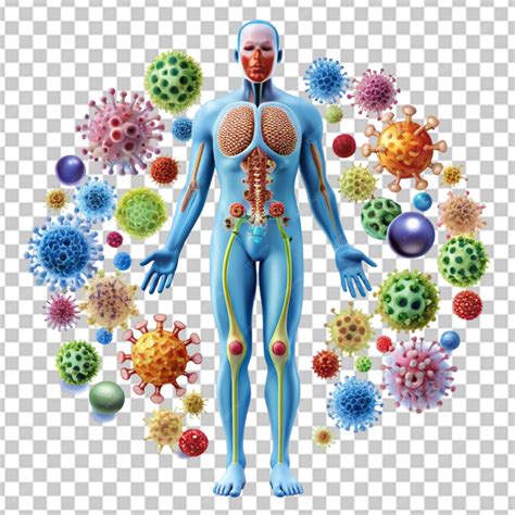 Representación esquemática del sistema inmunológico humano