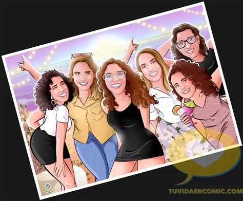 Ilustración de un grupo de amigas formando un club