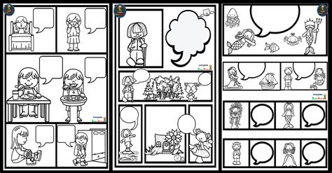 Niños dibujando cómics