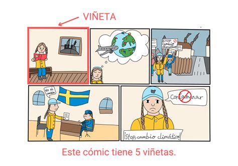 Ejemplo de viñeta numerada de cómic interactivo