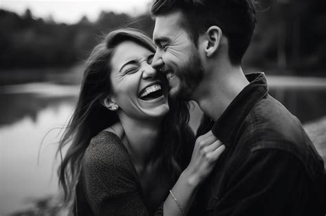 Pareja riendo