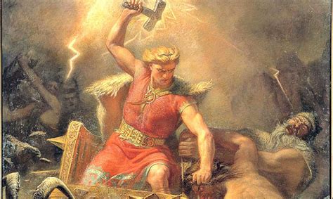Representación de Thor en la mitología nórdica