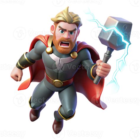 Thor empuñando Mjolnir