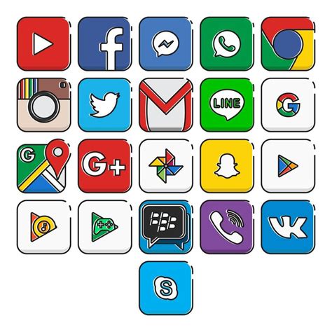 Iconos de las principales apps de comics