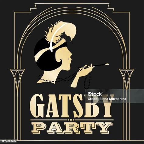 Ilustración de Jay Gatsby en una fiesta