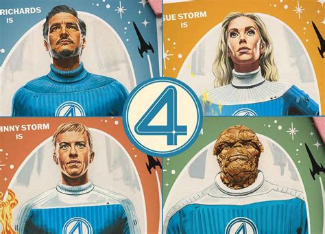Ilustración de los 4 Fantásticos