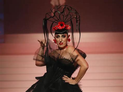 Rossy de Palma en un desfile de moda