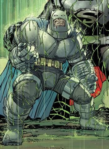 Batman con armadura en The Dark Knight Returns