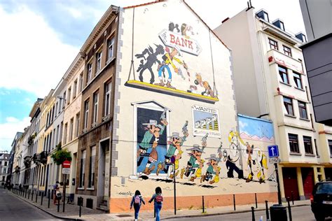 Mural de Tintín en Bruselas