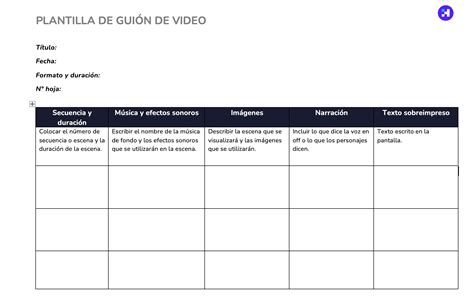 Plantilla de guion gráfico en PowerPoint