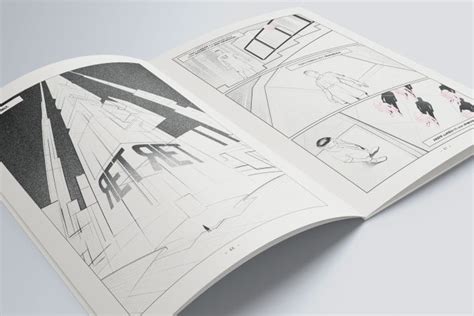 Detalle de las ilustraciones interiores de la novela gráfica