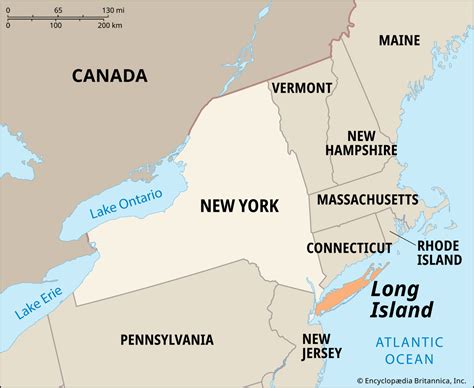 Mapa de Long Island en los años 20