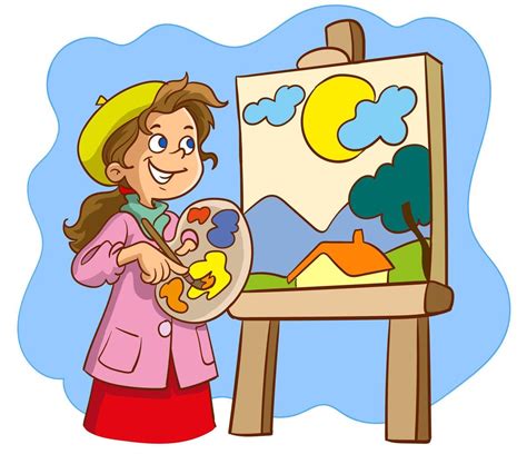 Ilustración de Otto Müller pintando 
