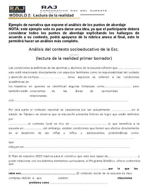 Ejemplo de lectura de paneles