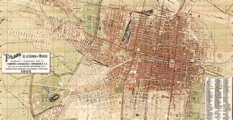 Mapa de México en los años 20