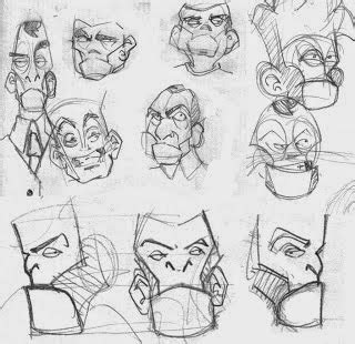 Proceso de bocetado de personajes de cómic