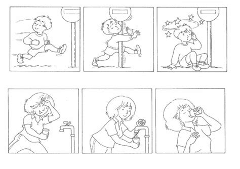 Secuencia de viñetas en un cómic infantil