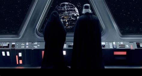 Ilustración de Darth Vader y el Emperador Palpatine