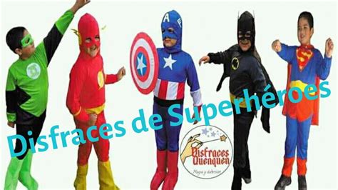 Tabla comparativa de disfraces de superhéroes para niños