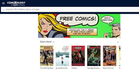 Captura de pantalla de ComiXology mostrando una página de cómic con la función de zoom