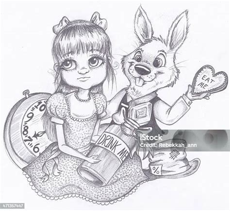 Ilustración de Alice (B-Rabbit) y Oz